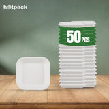 5.5 Inch Square Tray Ecofriendly Compostable 50