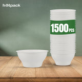 1500 Biodegradable 6 Oz (175 ml ) Bowl - Ecofriendly, Safe & Hygienic | Compostable