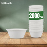 2000 pieces Biodegradable 7 Oz (200 ml) Bowl - Natural Disposable | Eco-Friendly & Compostable