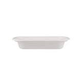 1000 Pieces Biodegradable Hinged 16 Oz Oval Container Base Only - Natural Disposable | Eco-Friendly & Compostable- Hotpack