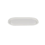 1000 Pieces Biodegradable Hinged 16 Oz Oval Container Lid Only -Natural Disposable | Eco-Friendly & Compostable