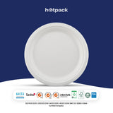 50 Pieces Biodegradable 7 Inch Round Plate