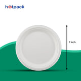 Biodegradable 7 Inch Round Plate