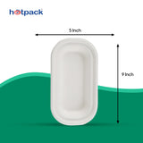 Hinged 16 Oz (470 ml ) Oval Container Base Only