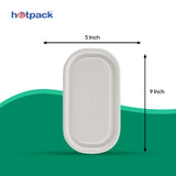 Hinged 16 Oz (470 ml ) Oval Container lid Only