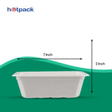 Hinged 25 Oz (740 ml )Rectangular Container Lid Only