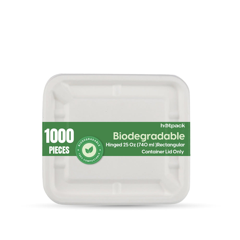 Biodegradable Rectangular container Lid | India – Hotpack India