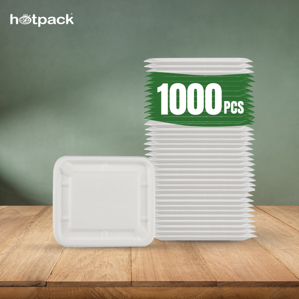Biodegradable Packaging Rectangular Biodegradable Rectangular container Lid | India – Hotpack India