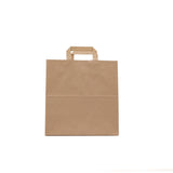 500 Pieces  kraft Flat Handle Brown Paper Bag 180X120x200cm
