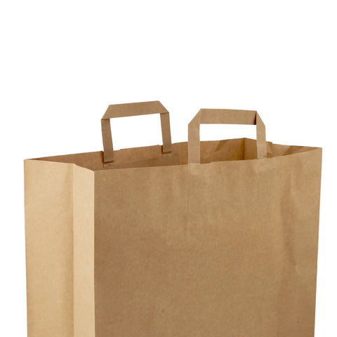 250 Pieces Hotpack Retail Large Brown Bag 300X125X407.5 mm