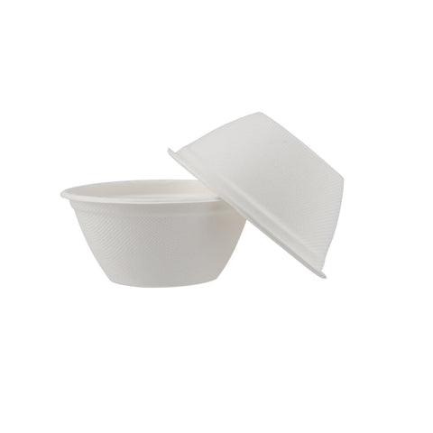 2000 Piceces Biodegradable 8 Oz Bowl - Natural Disposable | Eco-Friendly & Compostable