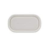 1000 Pieces Biodegradable Hinged 16 Oz Oval Container Lid Only -Natural Disposable | Eco-Friendly & Compostable Hotpack
