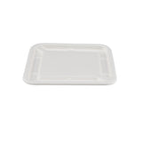 1000 Pieces Biodegradable Hinged 25 Oz Rectangular Container Lid Only - Natural Disposable | Eco-Friendly & Compostable