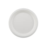 500 Pieces Biodegradable 10 Inch Round  Plate -  100% Natural, Compostable, Ecofriendly, Safe & Hygienic Disposable
